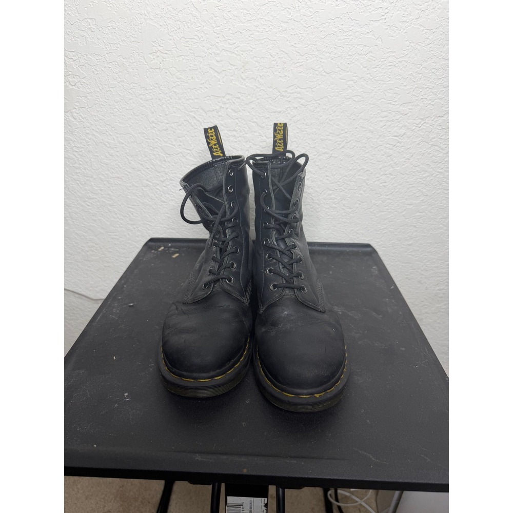Dr Martens 1460 Black Leather 8-Eye Ankle Boots Size 9